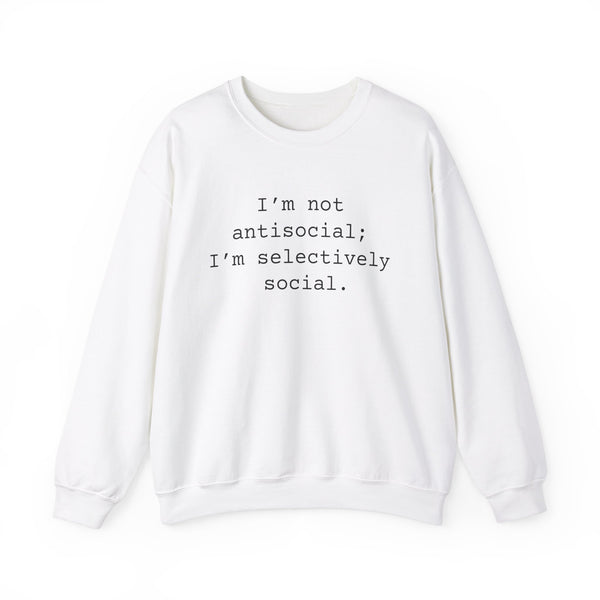 Antisocial Sarcastic Sweatshirts Sarcasm Funny Shirts 
