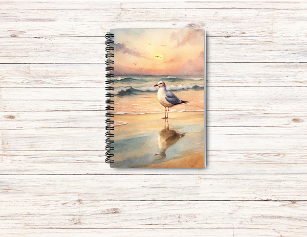 Seagull Beach Journal – 6x9 Lined Notebook or To Do List