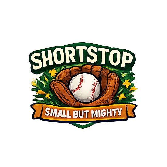 Shortstop Small But Mighty Sticker Baseball Player Sports Journal Scrapbooking