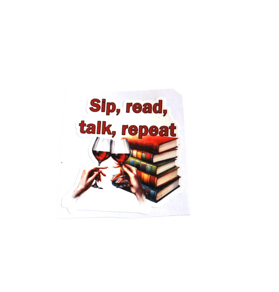 Handmade stickers for bookclub members