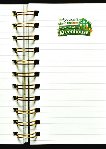 Funny Greenhouse Sticker Gardening Humor Plant Lover Garden Journal Scrapbook