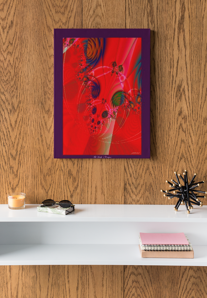 Red Dragon Fractal Art Wall Print Canvas Gallery Wraps Edgy Bold Print