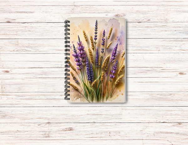 Wheat Lavender Journal – 6x9 Lined Notebook or To Do List
