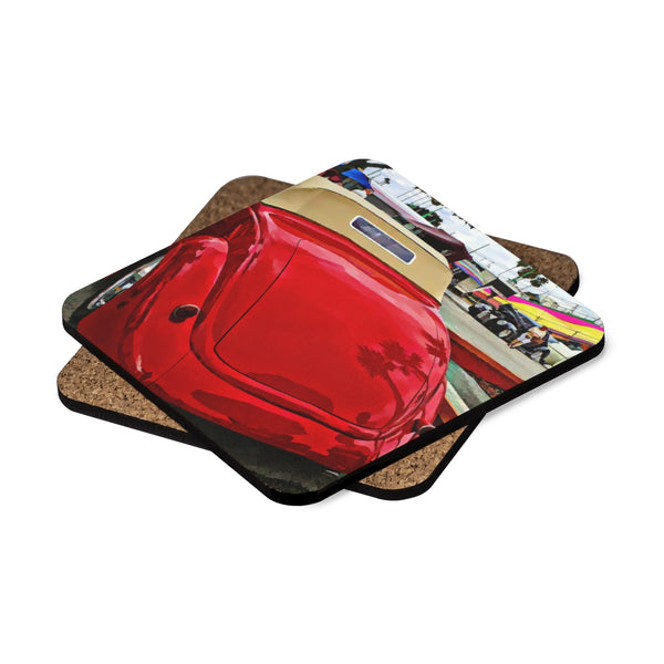 Ford Square Hardboard Coaster Set - 4pcs