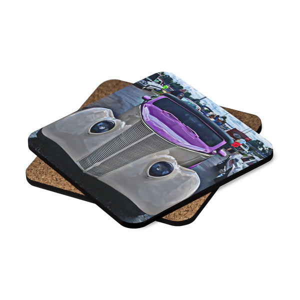 Ford Square Hardboard Coaster Set - 4pcs