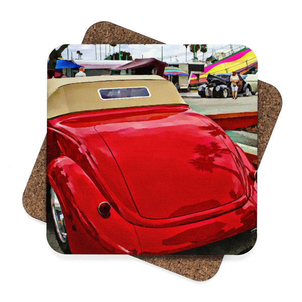 Ford Square Hardboard Coaster Set - 4pcs