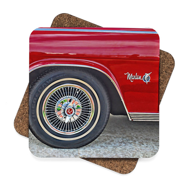 Marlin Square Hardboard Coaster Set - 4pcs