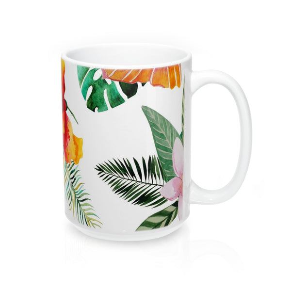 Hibiscus Bloom Flower Coffee Mugs 15oz
