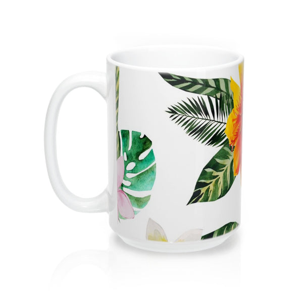 Hibiscus Bloom Flower Coffee Mugs 15oz