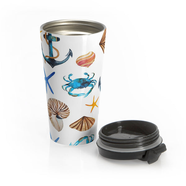 Summer Beach Tropical Stainless Steel Travel Mugs 15 oz