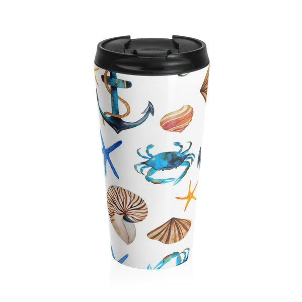 Summer Beach Tropical Stainless Steel Travel Mugs 15 oz