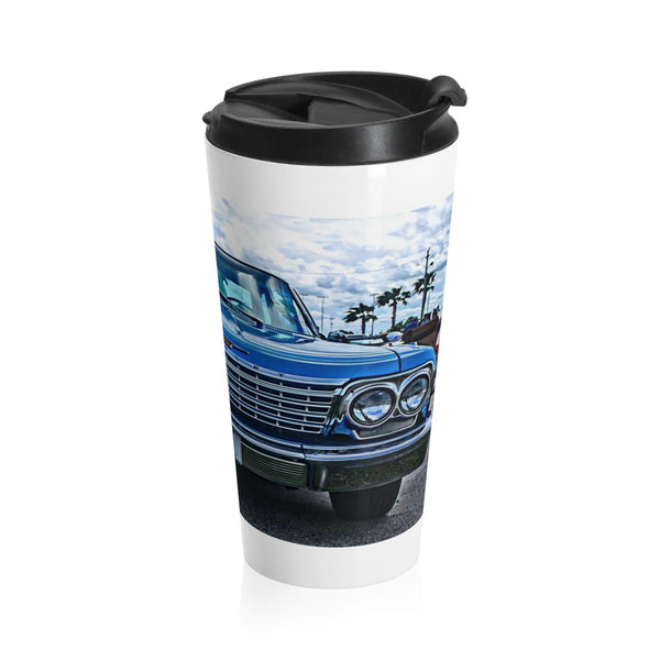 1962 Chevy Impala Hot Rod Stainless Steel Travel Mug, Coffee Mug for Guys