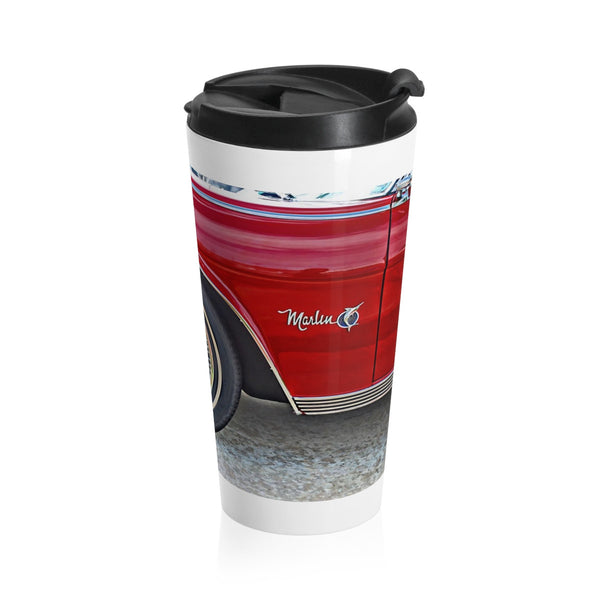 1965 AMC Marlin Muscle Car Hot Rod Stainless Steel Travel Mug for Guys, 15 oz