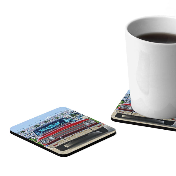 Rambler Square Hardboard Coaster Set - 4pcs