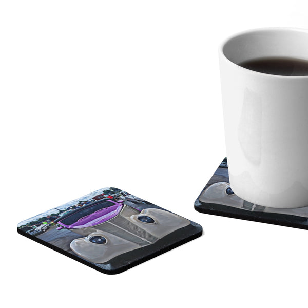 Ford Square Hardboard Coaster Set - 4pcs