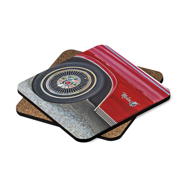 Marlin Square Hardboard Coaster Set - 4pcs