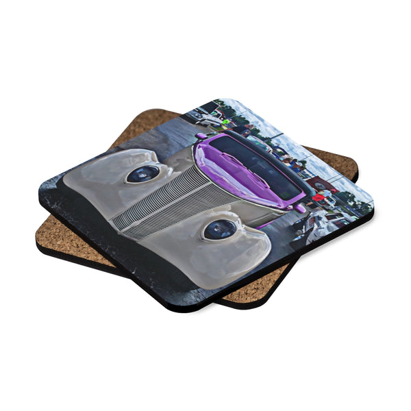 Ford Square Hardboard Coaster Set - 4pcs