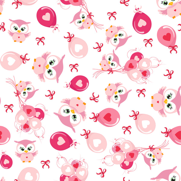 Owl Heart Valentine's Day Leggings for Kids Sizes 2T - 7