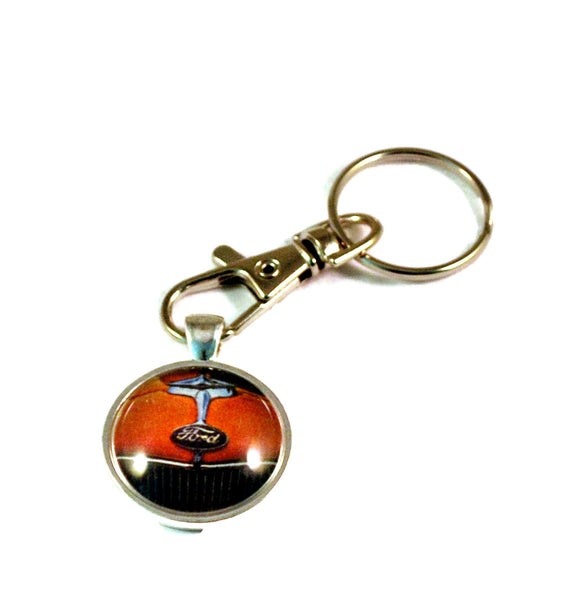 1932 Ford Hot Rod Vintage Car Mens Keyrings for Men Keychains