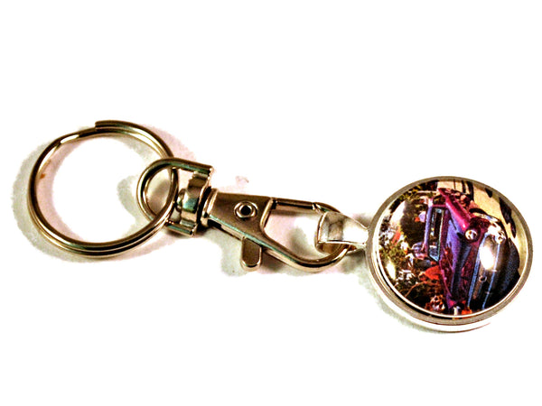 1957 Buick Hot Rod Vintage Car Keyrings for Men