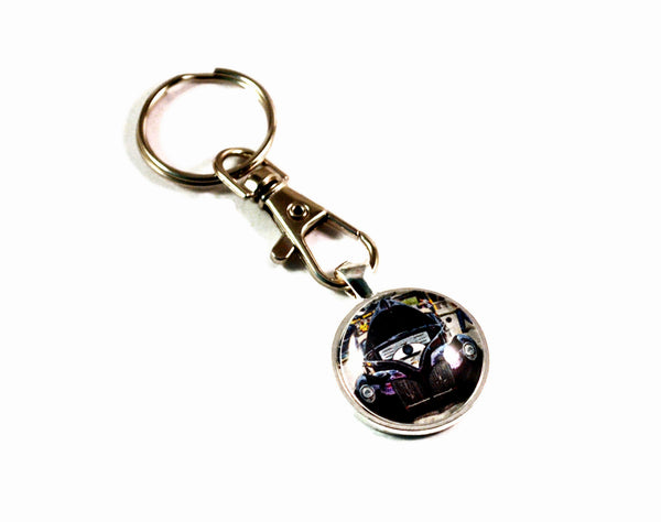 1940 Lincoln Zephyr Hot Rod Vintage Auto Keyrings for Men