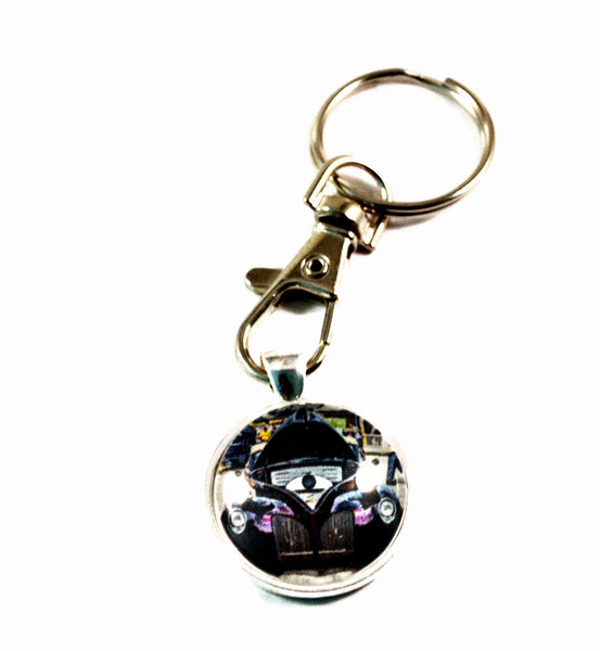 1940 Lincoln Zephyr Hot Rod Vintage Auto Keyrings for Men