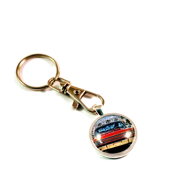 1963 Ford Fairlane Muscle Car Hot Rod Key Chain Keyrings for Men