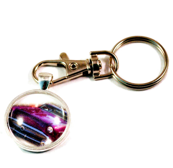 1957 Buick Hot Rod Keyrings for Men Vintage Auto Keychain