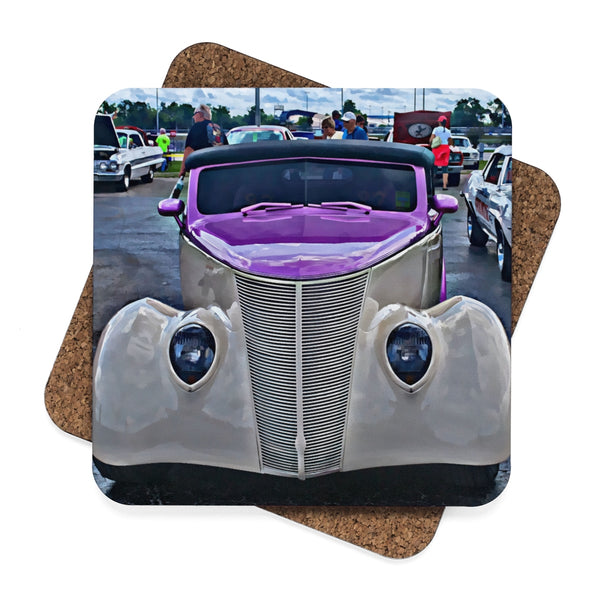 Ford Square Hardboard Coaster Set - 4pcs