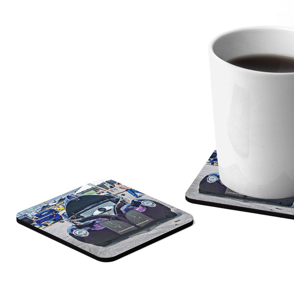 Zephyr Square Hardboard Coaster Set - 4pcs