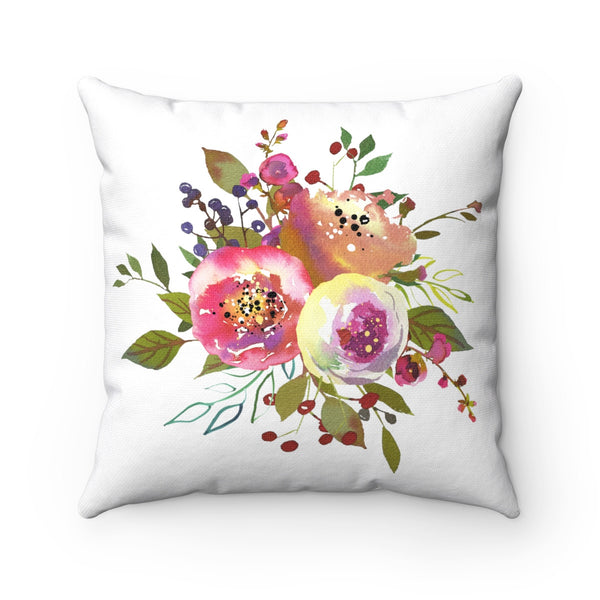 World's Best Grandma Pink Rose Decorative Floral Throw Pillows, Home Decor