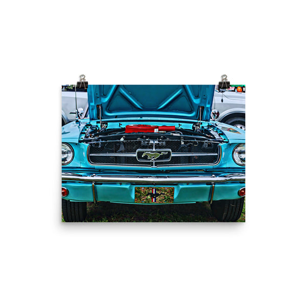 Ford Mustang Muscle Car Poster Print Wall Art for Guys