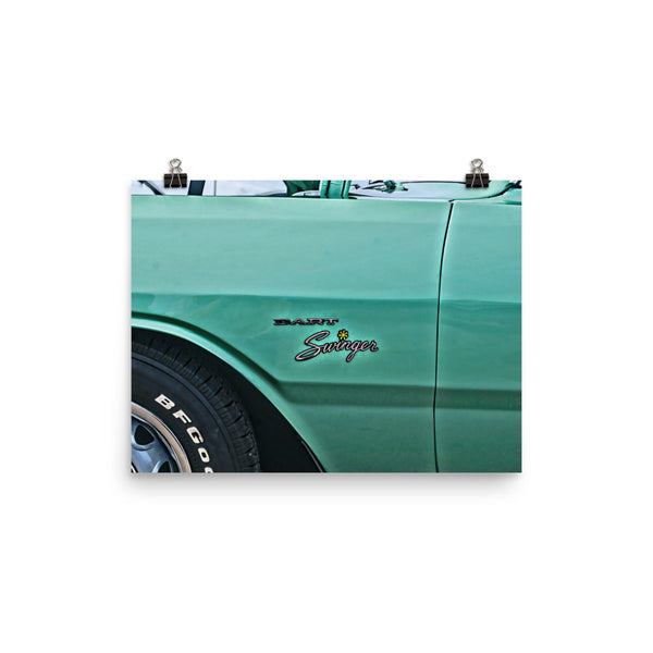Dodge Dart Swinger Muscle Car Wall Art Poster Print fro Mopar Fans