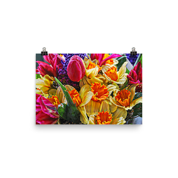 Tulip Fest Floral Poster Print Wall Art Washington State Home Decor 
