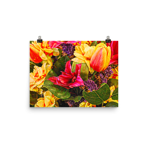 Tulip Fest Floral Poster Print Wall Art Washington State Home Decor 