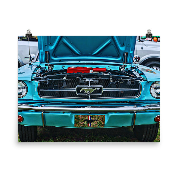 Ford Mustang Muscle Car Poster Print Wall Art for Guys