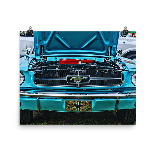 Ford Mustang Muscle Car Poster Print Wall Art for Guys