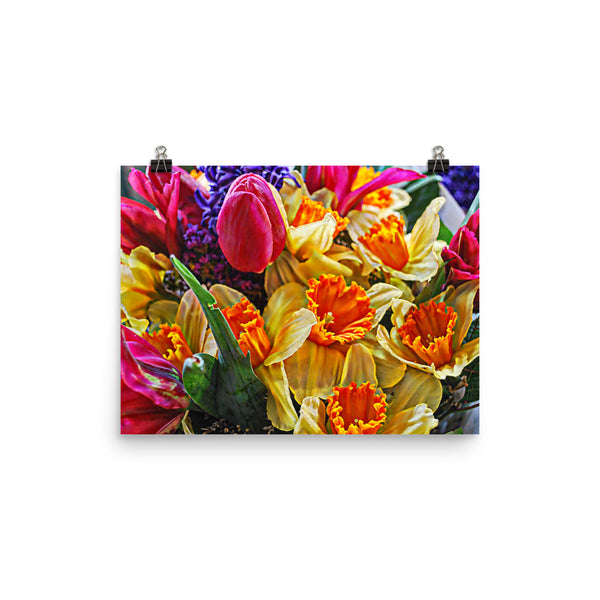 Tulip Fest Floral Poster Print Wall Art Washington State Home Decor 