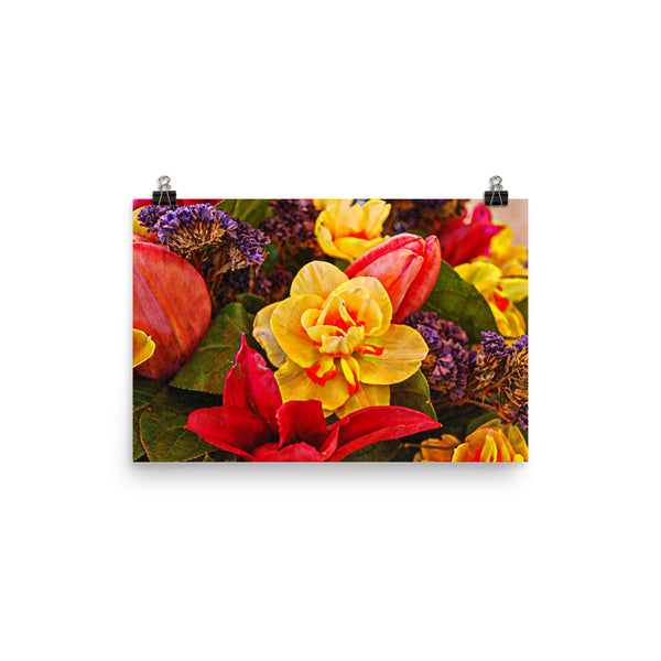 Tulip Fest Floral Poster Print Wall Art Washington State Home Decor 