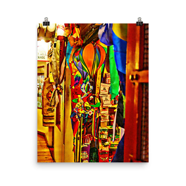 Seattle Pike Place Market Wall Art Poster Print, Colorful Home Decor