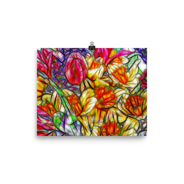 Tulip Fest Floral Poster Print Wall Art Washington State Home Decor 