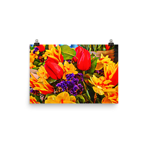 Tulip Fest Floral Poster Print Wall Art Washington State Home Decor 