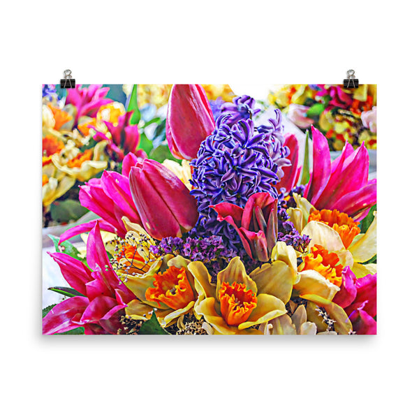 Tulip Fest Floral Poster Print Wall Art Washington State Home Decor 