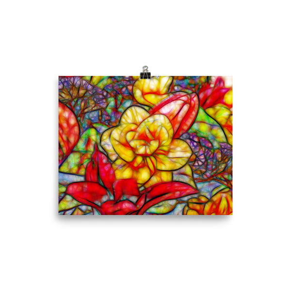 Tulip Fest Floral Art Poster Print Wall Art Washington State Home Decor