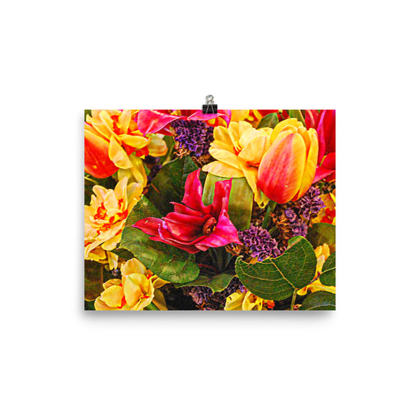 Tulip Fest Floral Poster Print Wall Art Washington State Home Decor 