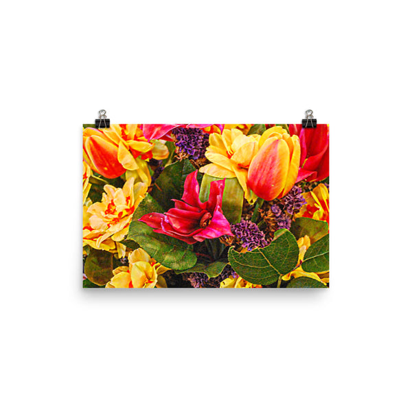 Tulip Fest Floral Poster Print Wall Art Washington State Home Decor 