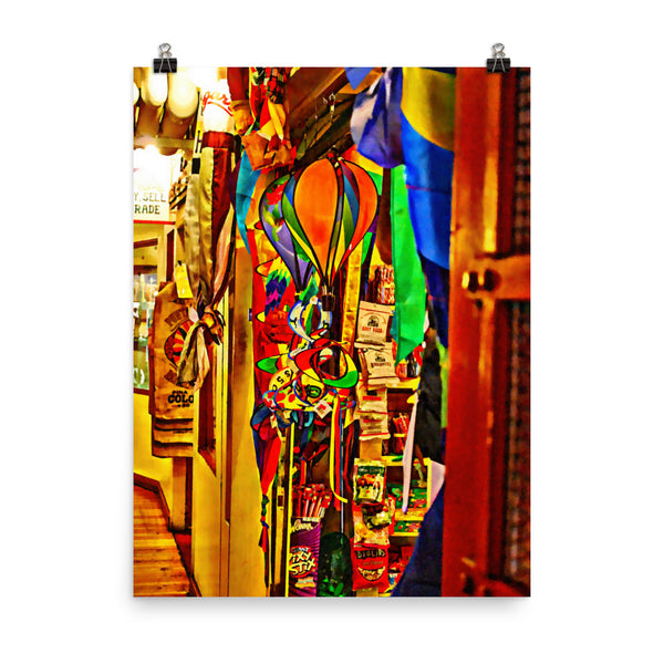 Seattle Pike Place Market Wall Art Poster Print, Colorful Home Decor
