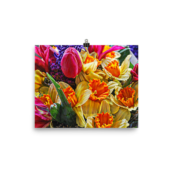 Tulip Fest Floral Poster Print Wall Art Washington State Home Decor 
