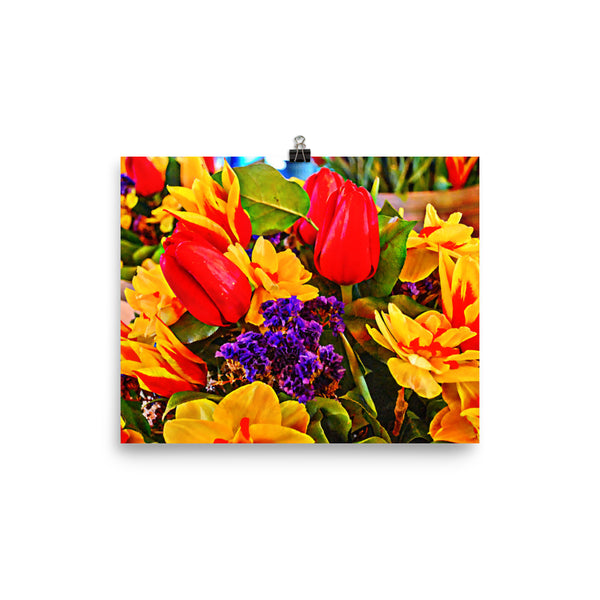 Tulip Fest Floral Poster Print Wall Art Washington State Home Decor 