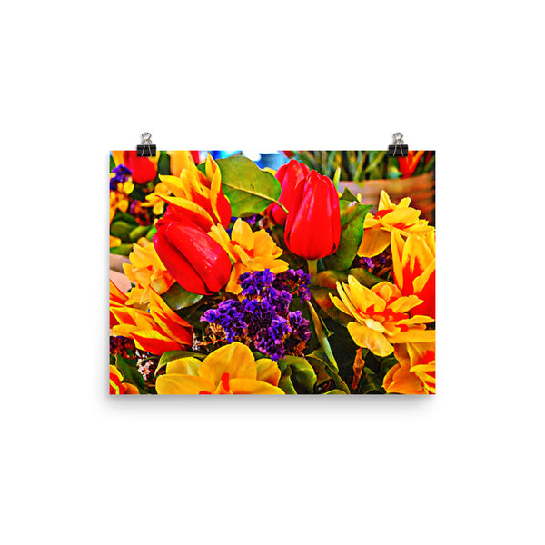 Tulip Fest Floral Poster Print Wall Art Washington State Home Decor 